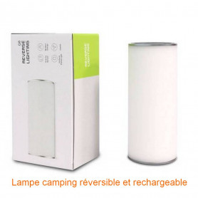 Lampe led reversible et rechargeable