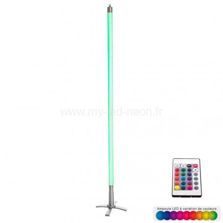 Tube Néon RGB avec télécommande sur pied 134 cm