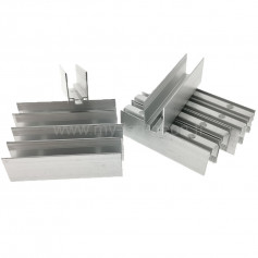 10 profilés aluminium 8x16mm 5cm