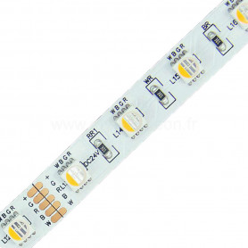 Ruban led RGBWW 4en1 24v 5m