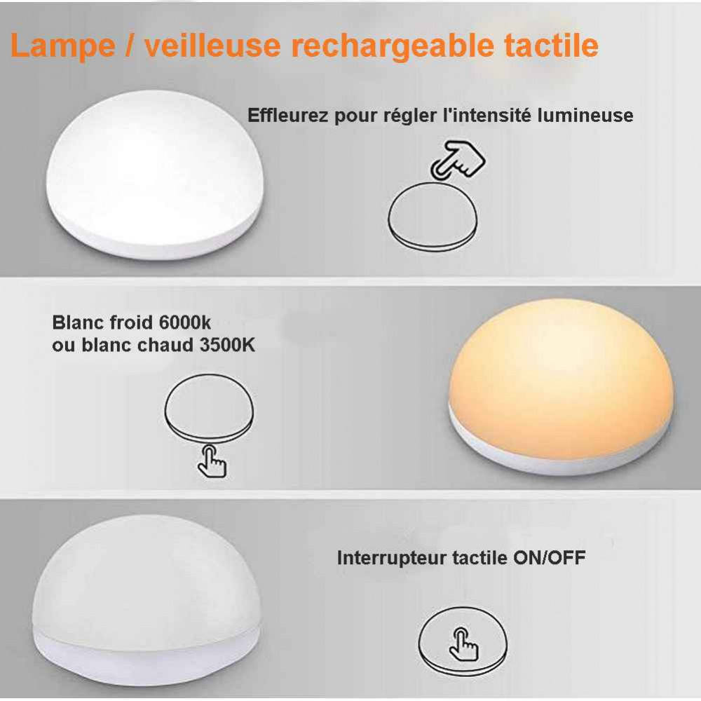 Veilleuse Led Rechargeable Lampes pas cher - Achat neuf et occasion