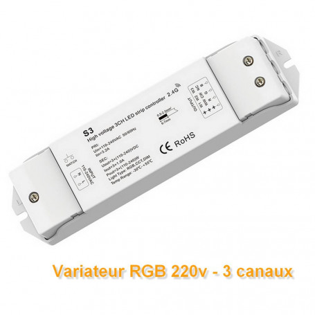 Contrôleur ruban led RGB 220V DMX