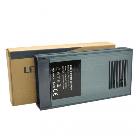 Bloc d'alimentation 400W 24v 16.6A IP65 slim