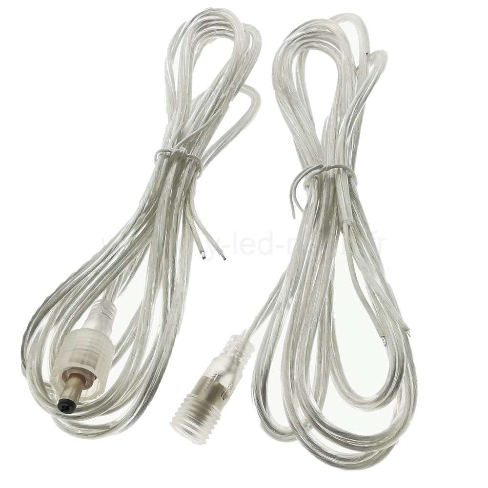 Paire 5 Broches male/femelle Bougie Imperméable Cable De Connexion pour  Phare LED Bandes 