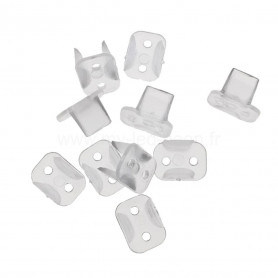 Clips PVC transparent 8mm