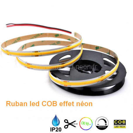 Ruban led sans points lumineux 528 leds COB 