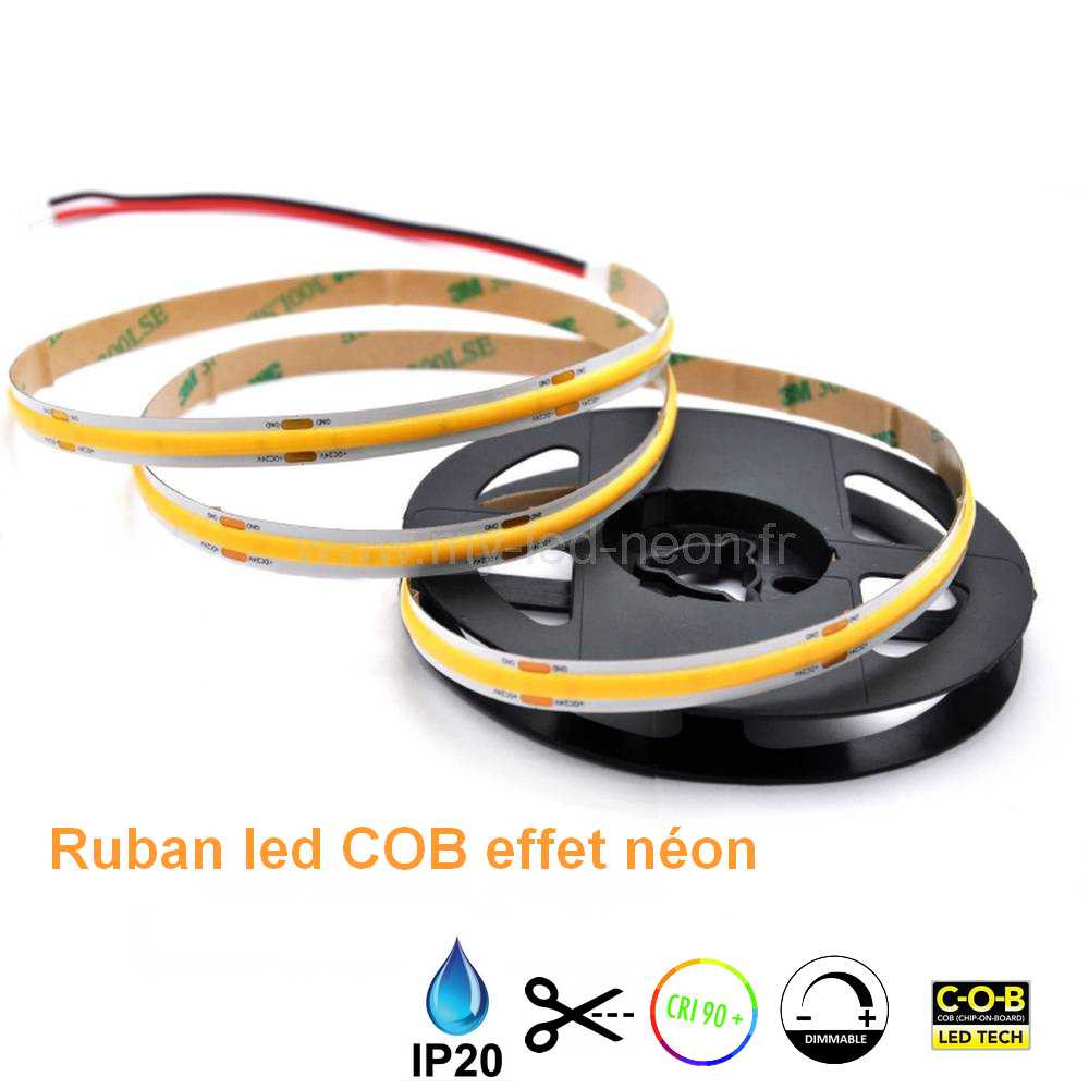 Câble avec connecteur à sertir pour Ruban LED 220V coupé tous les
