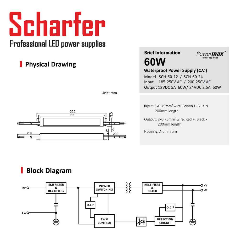 Alimentation 24v 30w IP67