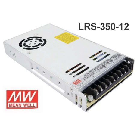 Alimentation 12V-350W ventilée MEANWELL LRS-350-12