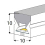 Néon led flex carré 10*10mm