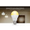 Ampoule LED blanc ajustable CCT connectée