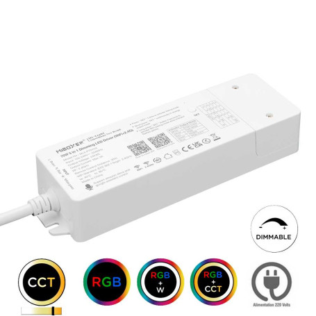 Contrôleur LED 5en1 RGB RGBW RGBCCT 220v (Wifi 2.4G)