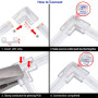 Connecteur à sertir sans soudure pour Ruban LED 8 mm – 2 Broches