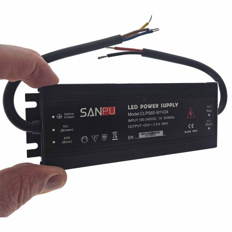 Alimentation 24v 60w étanche IP67