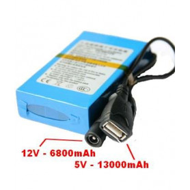 Batterie lithium Dual 12V et 5V