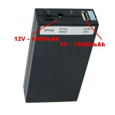 Batterie lithium Dual 12V et 5V