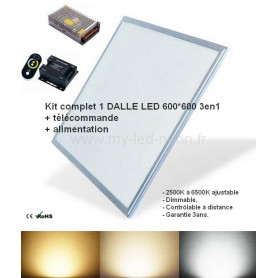 Kit Dalle led 600*600 3en1