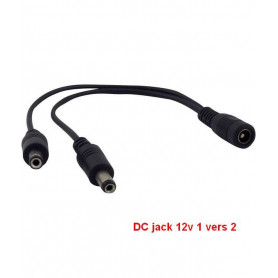 Splitter DC jack 12v 1-2