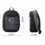 Sac à dos dynamique à écran led flexible.