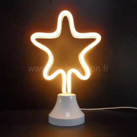 Lampe étoile néon led