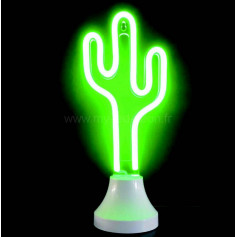 Lampe cactus néon led