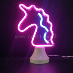 Lampe licorne nèon led